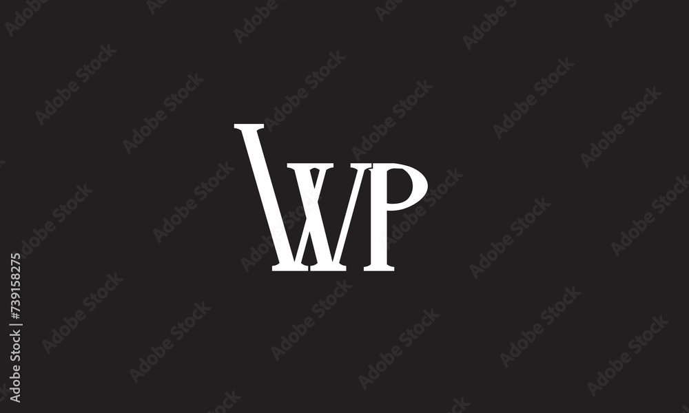 WP, PW , P , W, Abstract Letters Logo WP, PW , P , W, Abstract Letters Logo