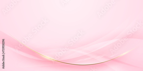 pink background design With luxurious effect elements Vector illustration