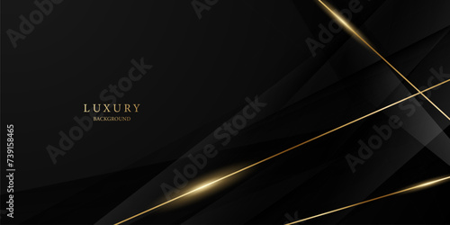 Black background with a luxurious gold effect. Vector illustration