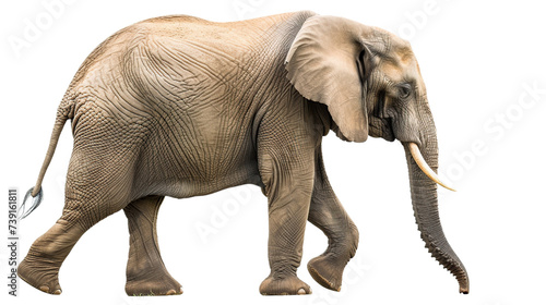 elephant on transparent background photo