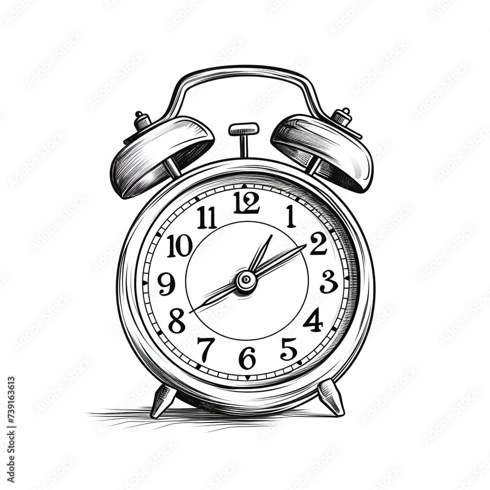 Hand drawn cartoon alarm clock illustration
Hand drawn cartoon alarm clock illustration