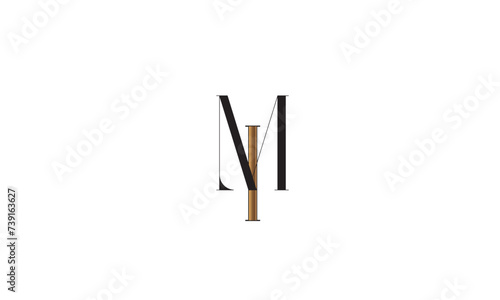 IM  MI   M   I  Abstract Letters Logo