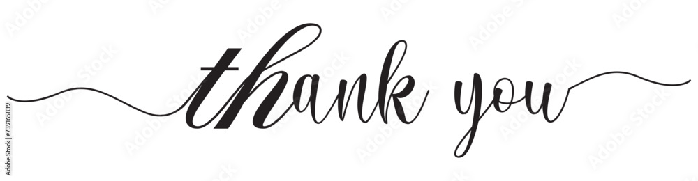 Thank you card, text or lettering. Vector script and handwritten typography. Thank you vintage style word for note, sign, banner. Isolated. Modern calligraphy
Thank you card, text or lettering. Vector script and handwritten typography. Thank you vintage style word for note, sign, banner. Isolated. Modern calligraphy