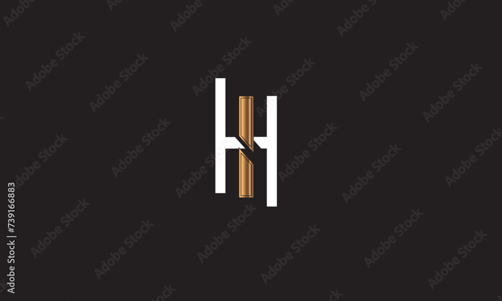 HI, IH , H , I, Abstract Letters Logo HI, IH , H , I, Abstract Letters Logo