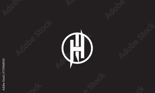 HI, IH , H , I, Abstract Letters Logo