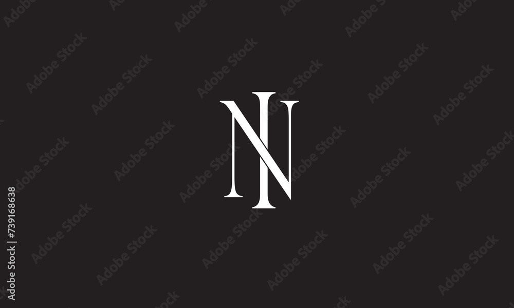 IN, NI , N , I, Abstract Letters Logo IN, NI , N , I, Abstract Letters Logo