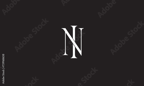  IN, NI , N , I, Abstract Letters Logo