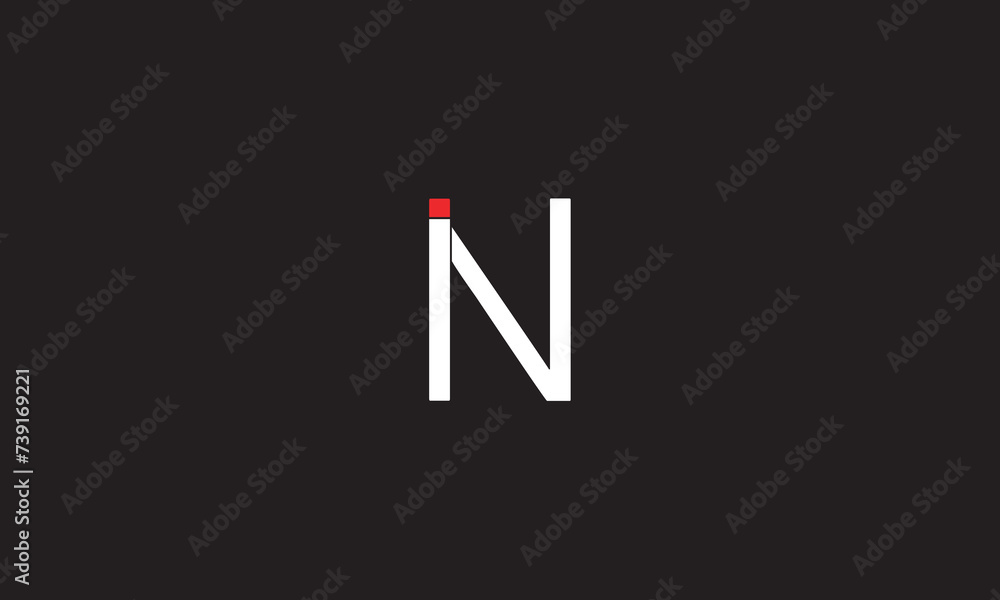 IN, NI , N , I, Abstract Letters Logo IN, NI , N , I, Abstract Letters Logo