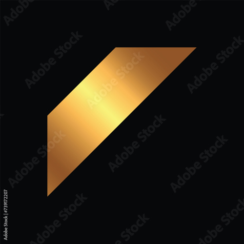 Free Download Gold Corner Blank Ribbon Vector Design Template - GFXLoad