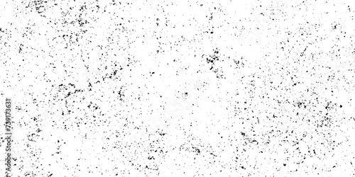 Dust overlay distress grungy effect paint. Black and white grunge seamless texture. Dust and scratches grain texture on white and black background. 