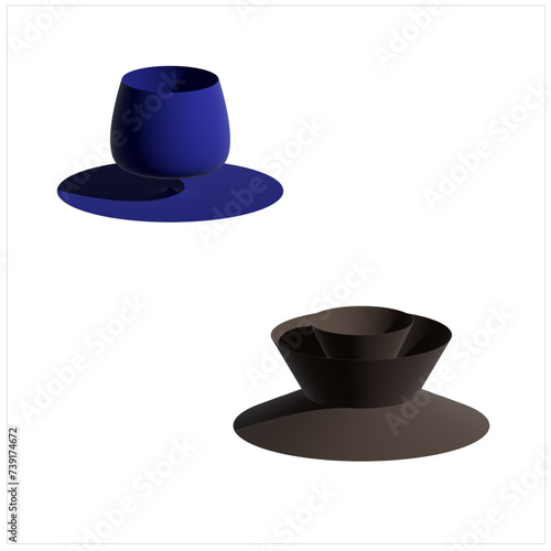 hat on white