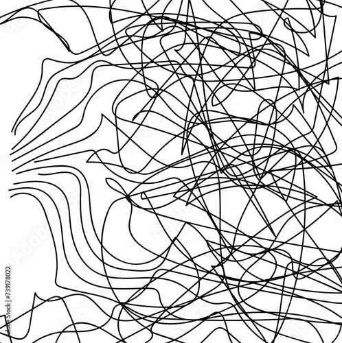 The roots of the plant are tangled and tend to somewhere at one point on the side of the image.
