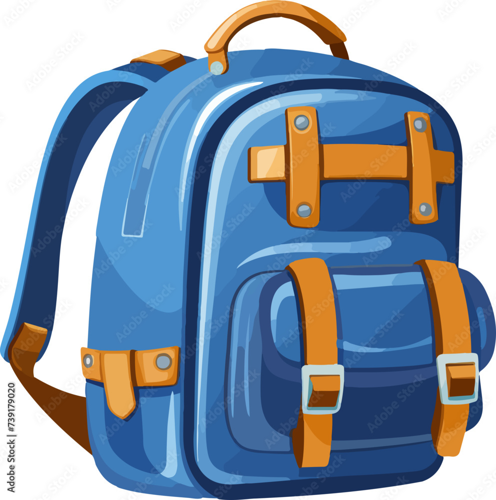 Fototapeta premium illustration of colorfull schoolbag 