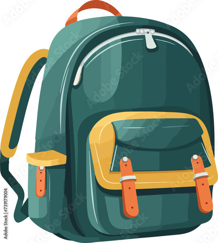 illustration of colorfull schoolbag 