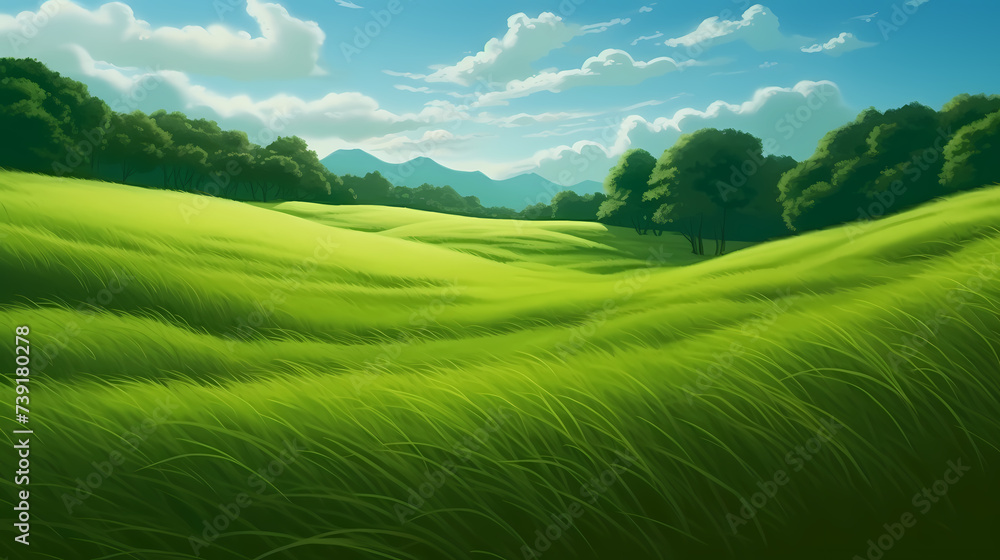 Beautiful green grass background