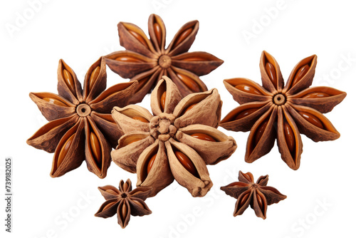 Anise on transparent background, Png format. photo