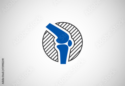 Orthopedic logo vector template. Bone logo design