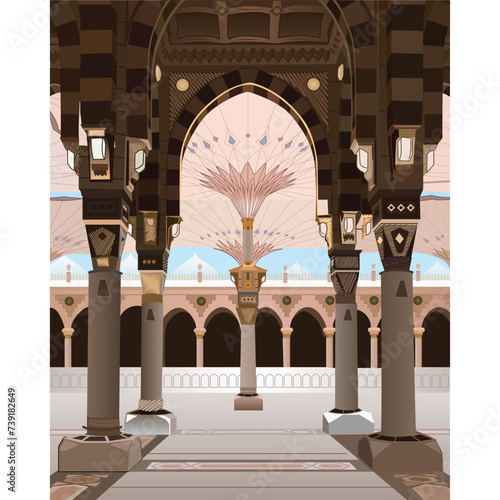 Vector Illustration of Mawlid al Nabi or al Mawlid al Nabawi 