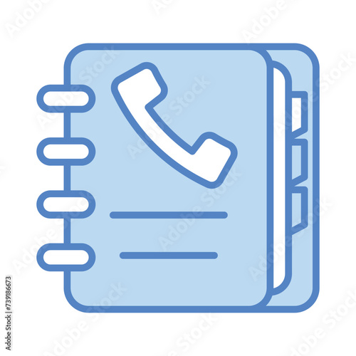 Phonebook icon vector, stock illustration