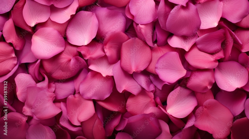 Fototapeta premium Pink rose petal close-up background. Romantic background