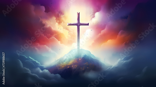 The Holy Cross symbolizes the death and resurrection of Jesus Christ
