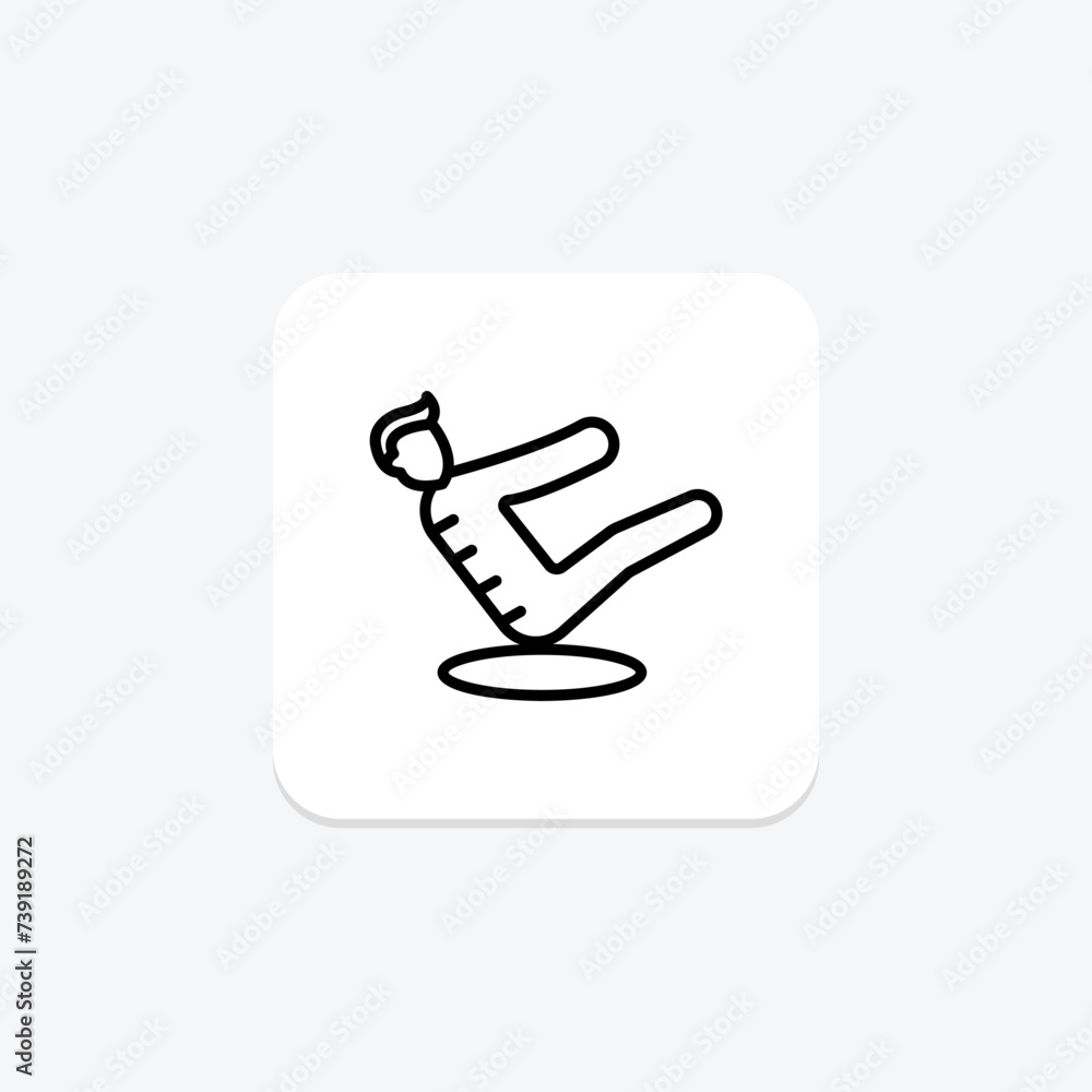 Pilates icon, core, balance, flexibility, strength line icon, editable vector icon, pixel perfect, illustrator ai file Pilates icon, core, balance, flexibility, strength line icon, editable vector icon, pixel perfect, illustrator ai file