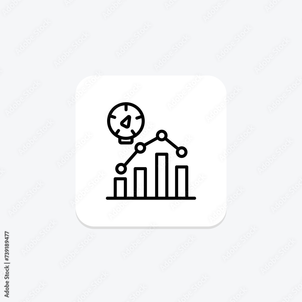Progress Tracking icon, tracking, monitor, data, analytics line icon, editable vector icon, pixel perfect, illustrator ai file Progress Tracking icon, tracking, monitor, data, analytics line icon, editable vector icon, pixel perfect, illustrator ai file
