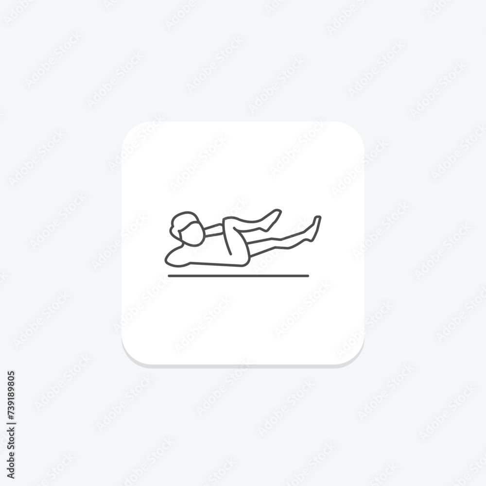 Abs Workout icon, workout, core, exercise, routine thinline icon, editable vector icon, pixel perfect, illustrator ai file Abs Workout icon, workout, core, exercise, routine thinline icon, editable vector icon, pixel perfect, illustrator ai file