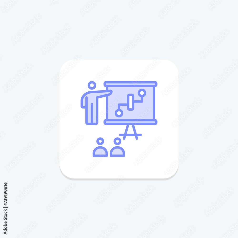 Circuit Training icon, training, workout, exercise, routine duotone line icon, editable vector icon, pixel perfect, illustrator ai file