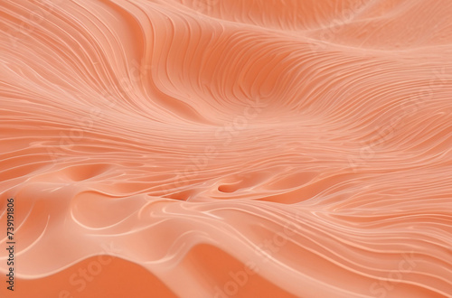 peach fuzz abstract water ripples