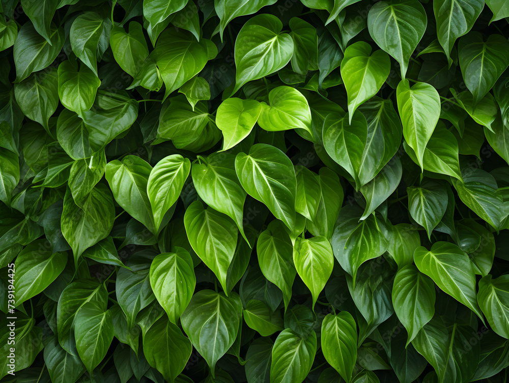 Close up background with green leaves Close up background with green leaves