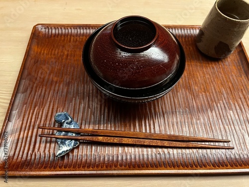 Kaiseki Food in Ogata, Kyoto
This is a photo of the autumn matsutake mushroom set menu at the Michelin 2-star restaurant Ogata in Kyoto. photo