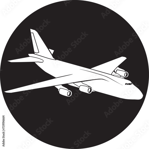 Heavy transport airplane vector design
