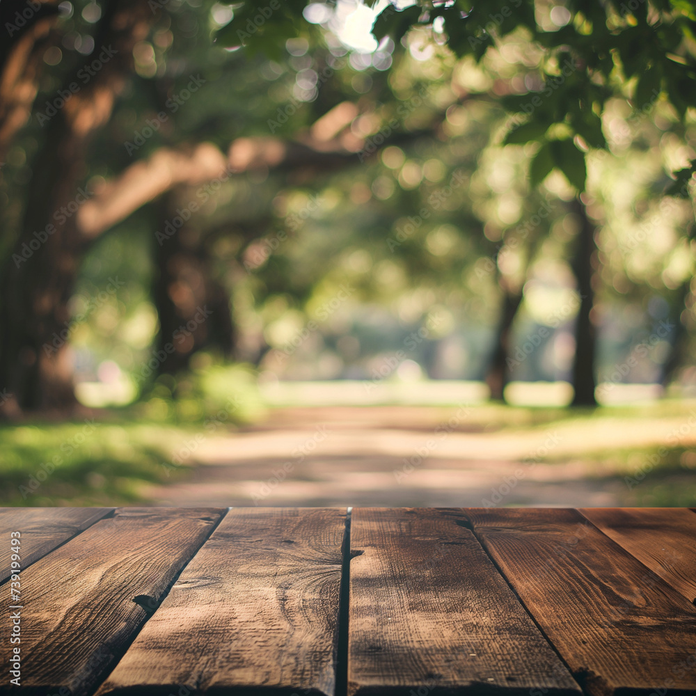 empty table nature theme background empty table nature theme background