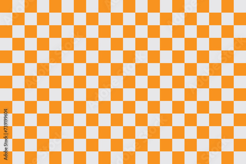 Orange and white checked texture.