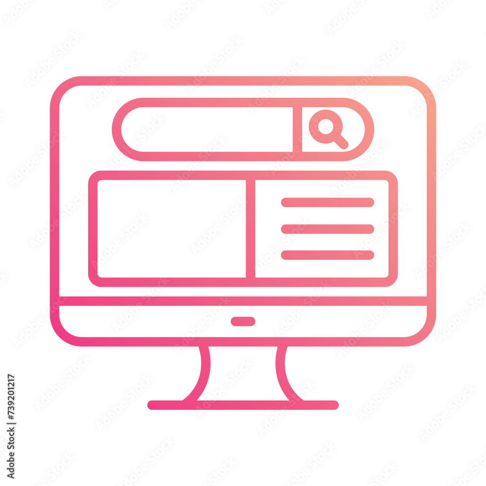 Website icon vector, stock illustration Website icon vector, stock illustration