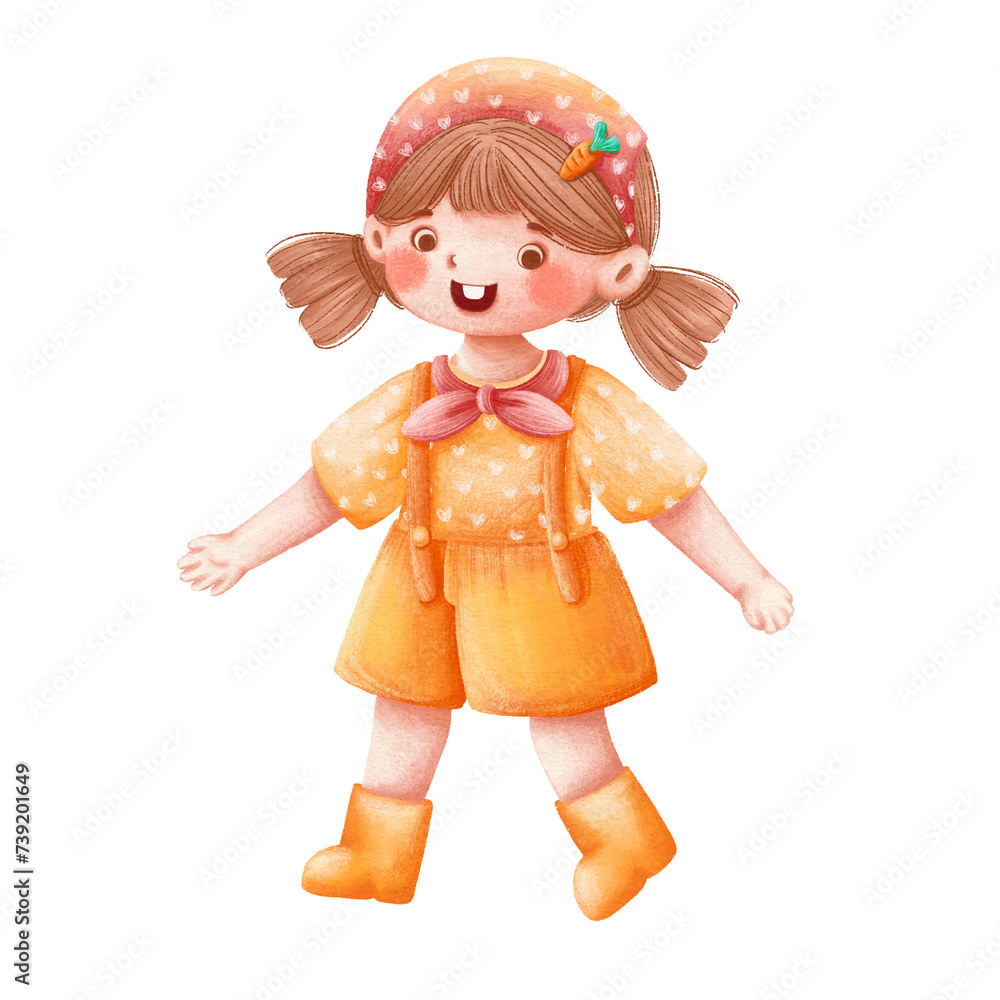 Fototapeta premium Easter eggs spring character trains