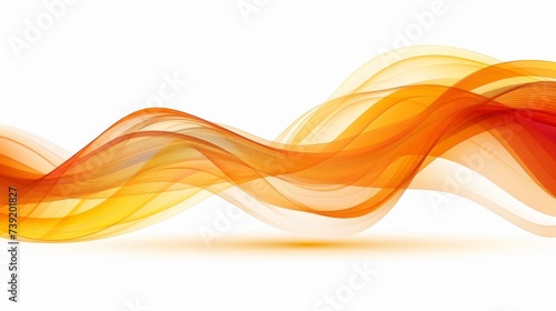 Abstract red and orange delicate soft waves flowing design background modern digital art concept