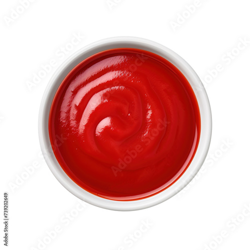 spicy chilly tomato ketchup, isolated on transparent background, png, Clipping Path