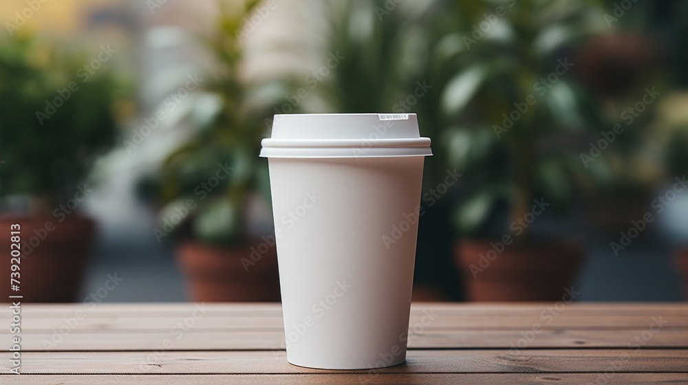 A mockup of a white coffee mug, White coffee to go cup on wooden table, mockup, Template with porcelain cup of tea for design of branding identity. Easy to change colour. Isolated from the background A mockup of a white coffee mug, White coffee to go cup on wooden table, mockup, Template with porcelain cup of tea for design of branding identity. Easy to change colour. Isolated from the background