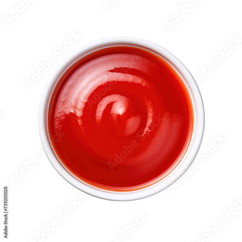 ketchup on white bowl, png