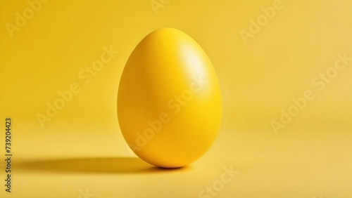 yellow easter egg on a yellow background