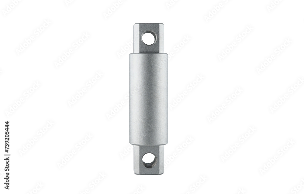 An assortment of nuts and bolts on a white background An assortment of nuts and bolts on a white background