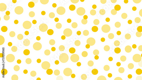 White seamless pattern with yellow drops