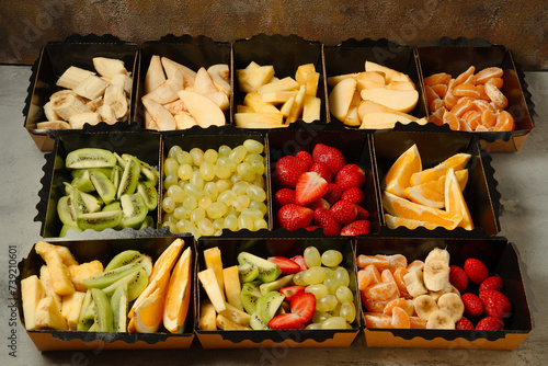 chopped fruits
