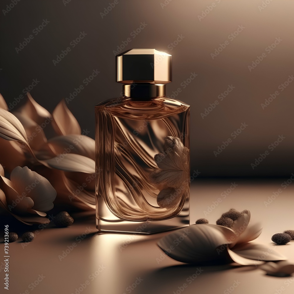 bottle of perfume - obrazy, fototapety, plakaty 