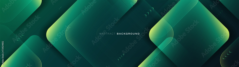 custom made wallpaper toronto digitalAbstract background with green and geometric rectangle lines. Modern minimal trendy shiny lines pattern horizontal. Vector illustration