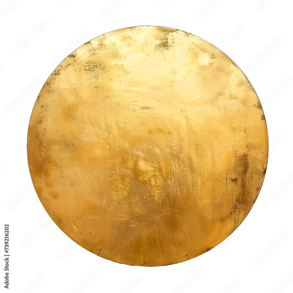 golden circle isolated in transparent background golden circle isolated in transparent background
