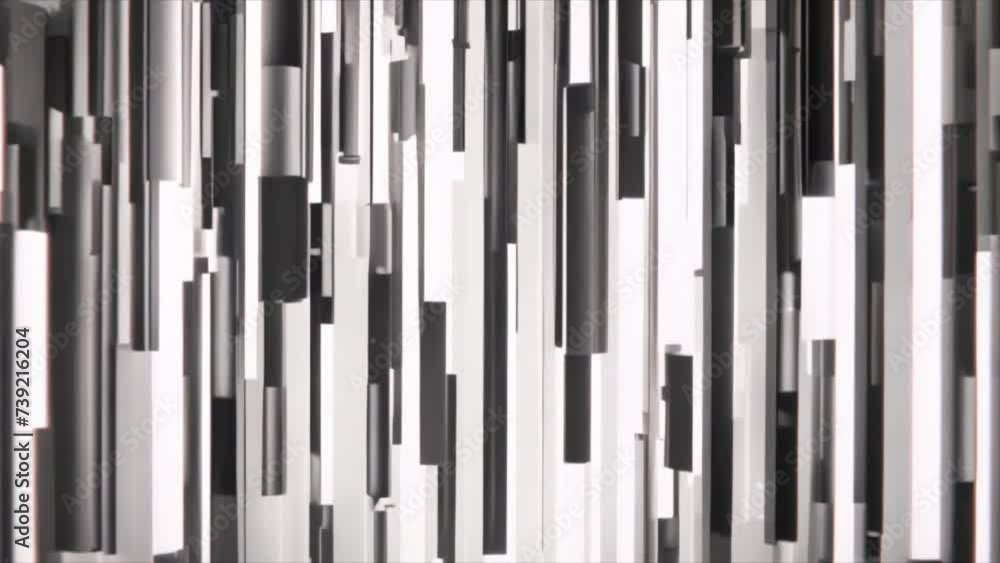Vertical black and white lines motion background. Abstract technology background. Vertical black and white lines motion background. Abstract technology background.