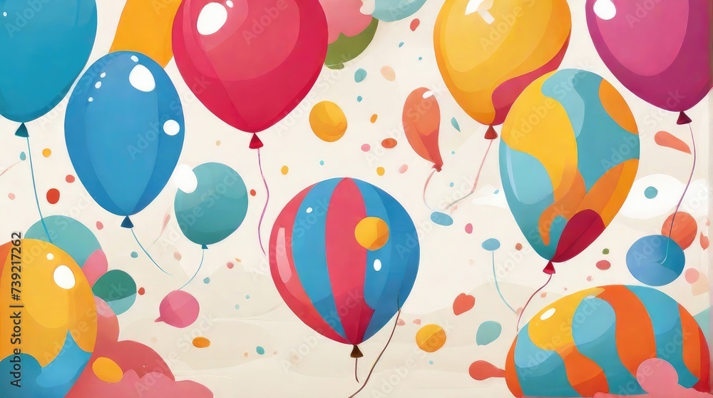  background with balloons